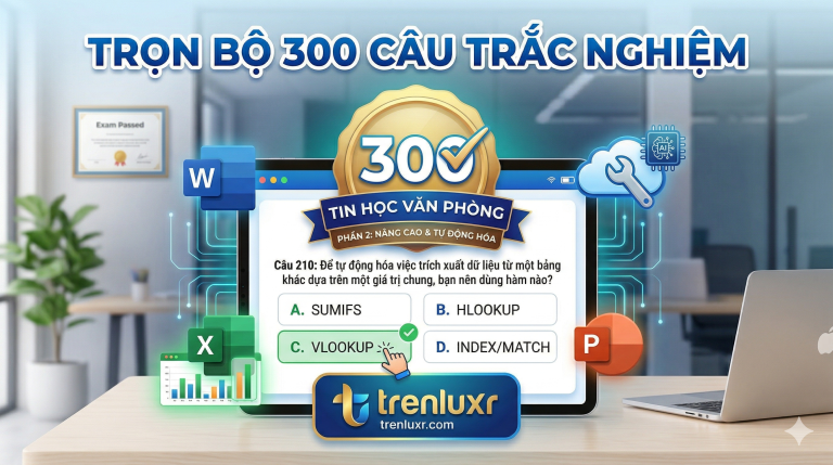 trắc nghiệm tin học văn phòng phần 2