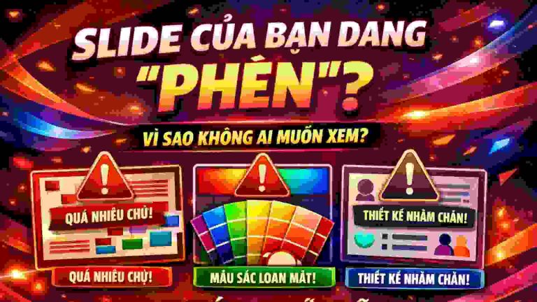 thiết kế slide chuyên nghiệp giúp xóa bỏ slide phèn
